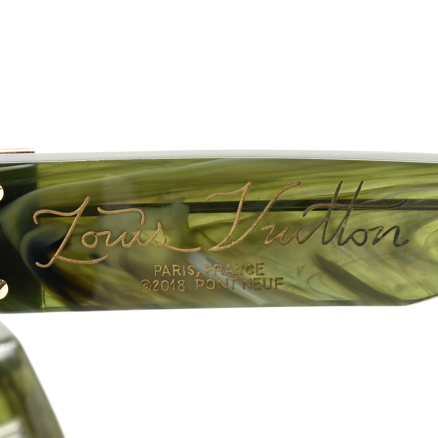 Louis Vuitton Square Sunglasses — Green Z1167E