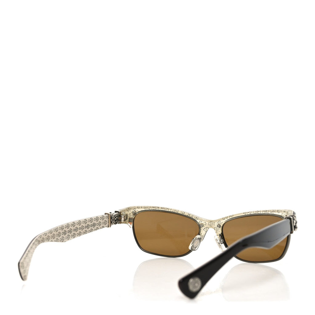 Chrome Hearts Square Sunglasses — Brown
