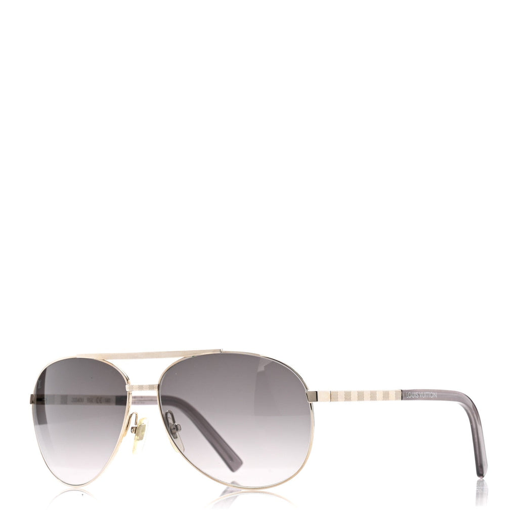 Louis Vuitton Aviator Sunglasses — Silver Z0340U