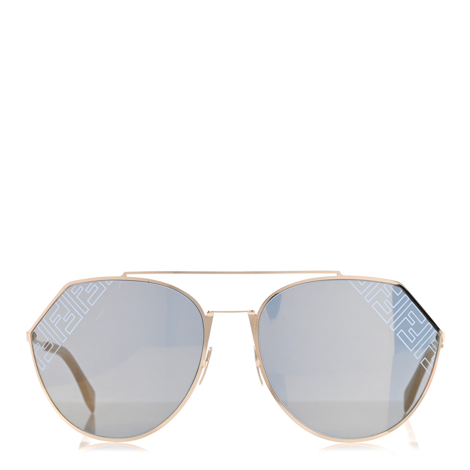 Fendi Aviator Sunglasses — Gold