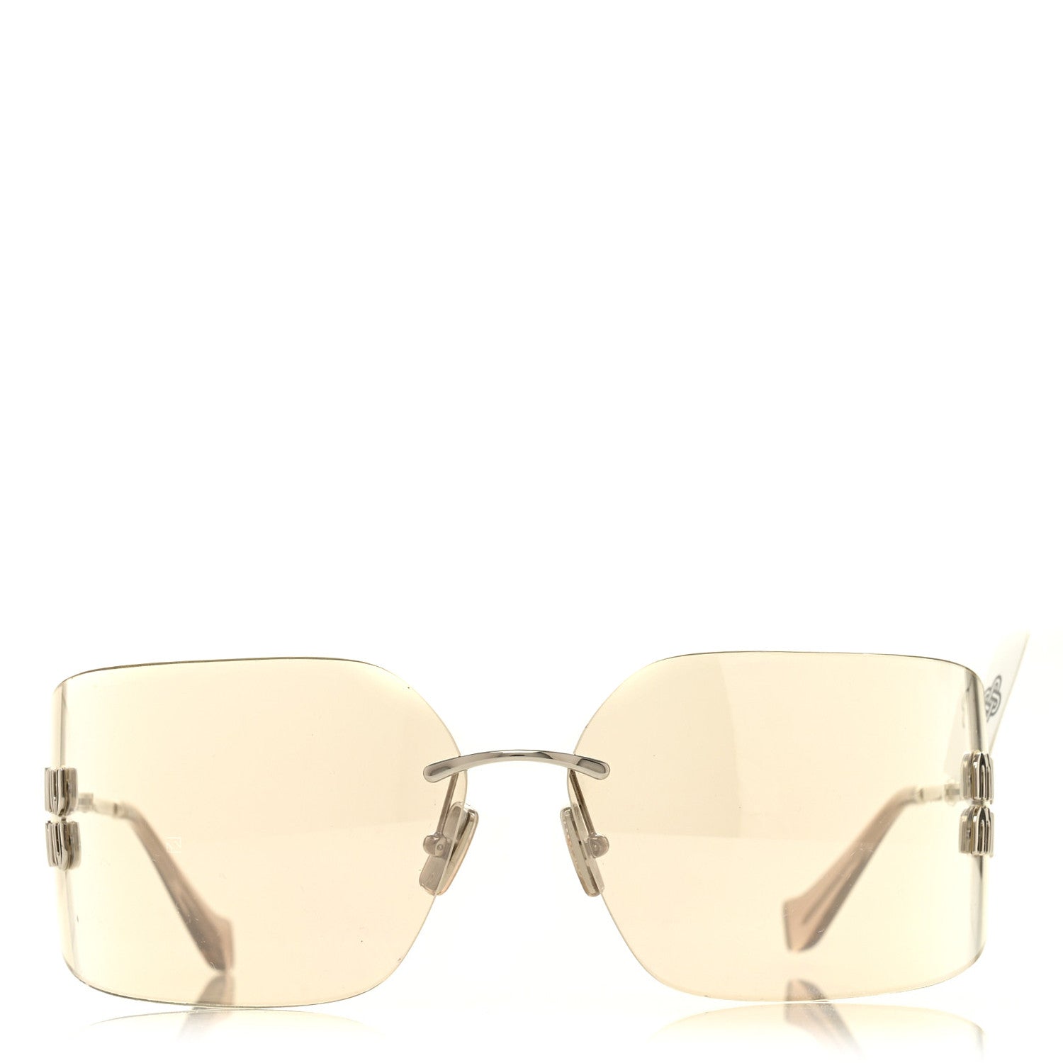 Miu Miu Square Sunglasses — Silver SMU54Y