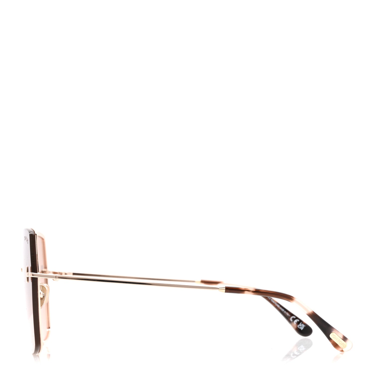 Tom Ford Square Sunglasses — Gold TF1107
