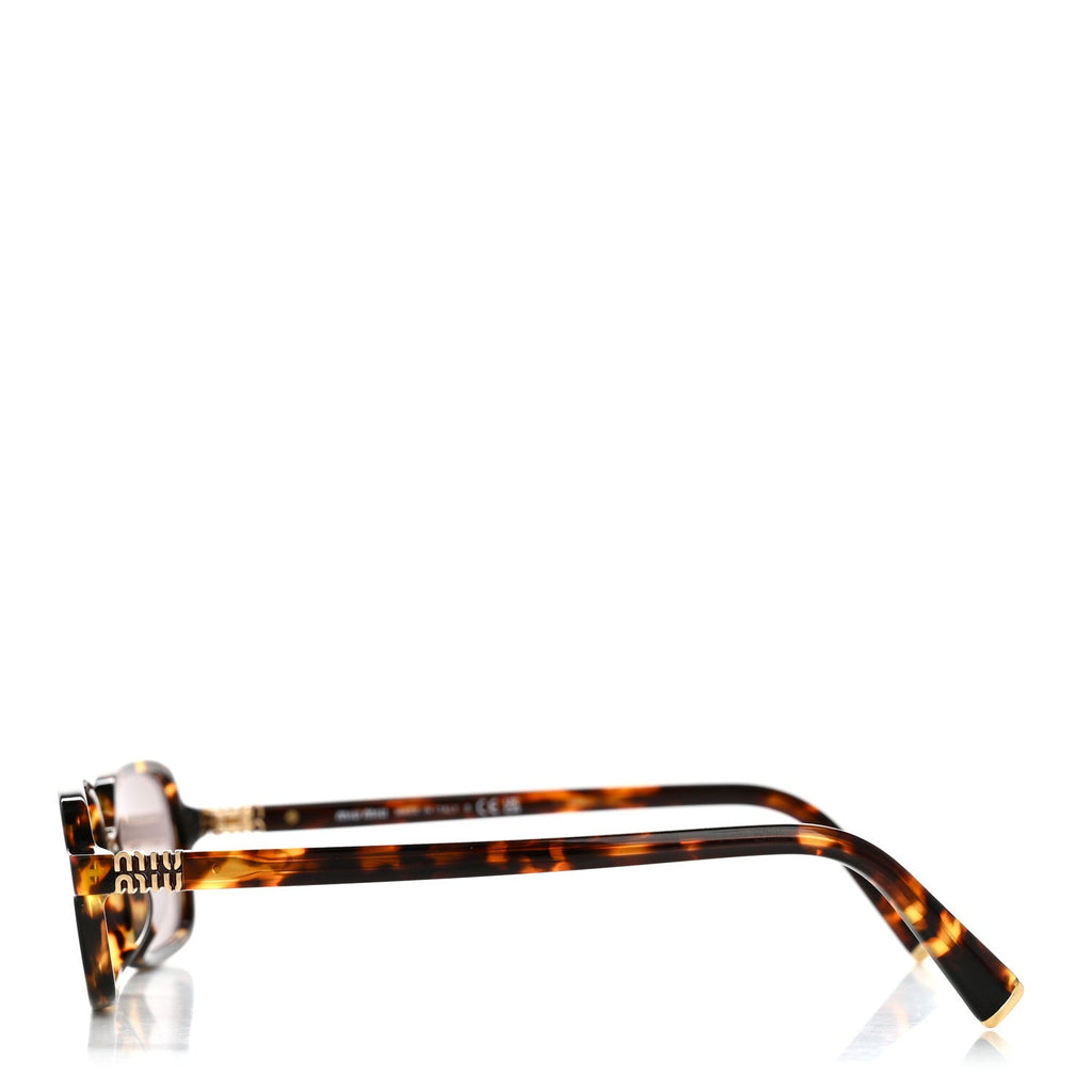 Miu Miu Rectangle Sunglasses — Beige SMU11Z