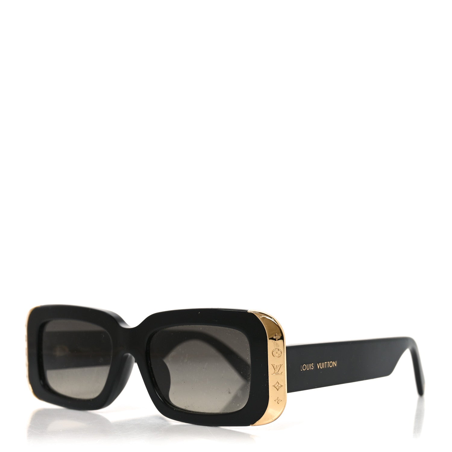 Louis Vuitton Square Sunglasses — Black Z1653E