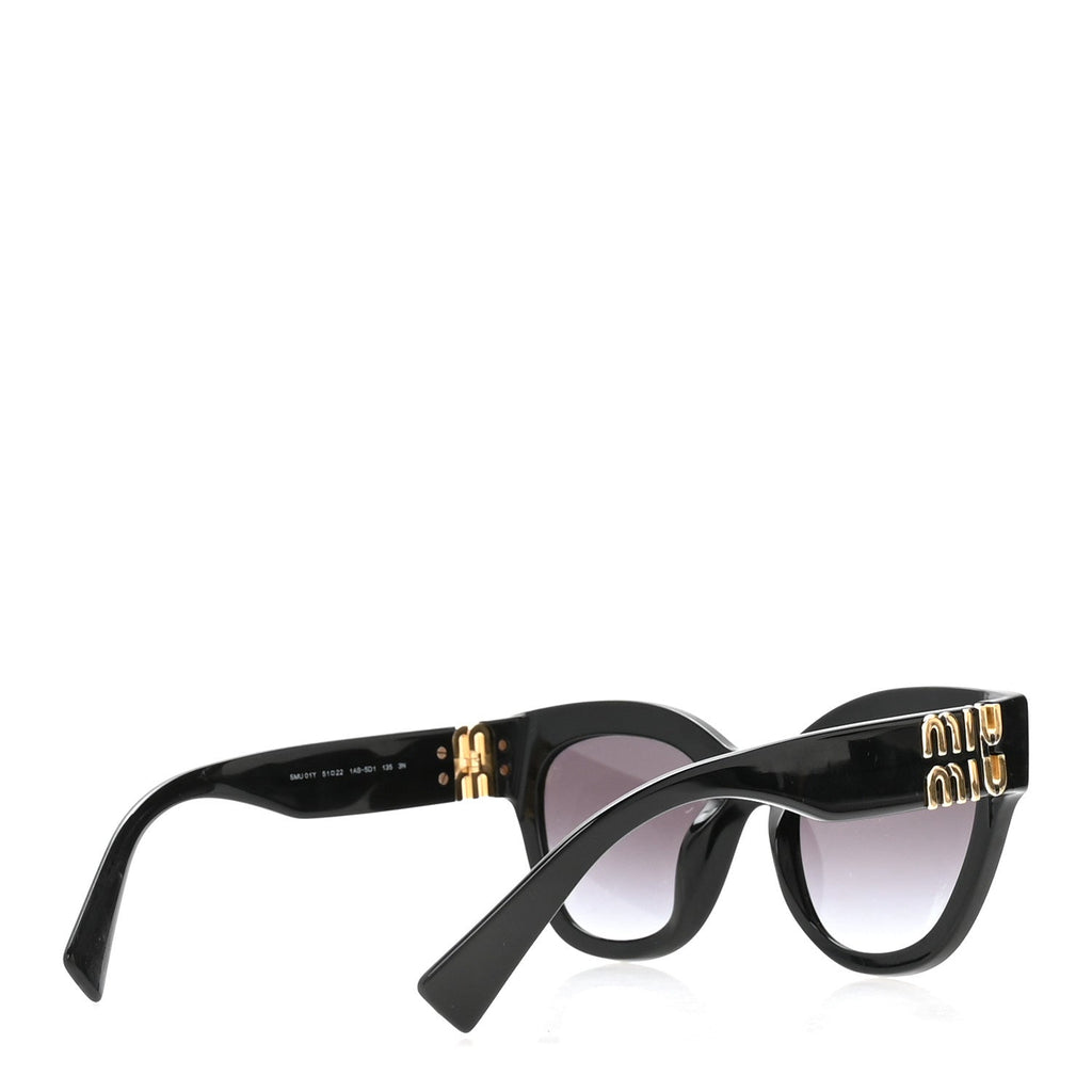 Miu Miu Square Sunglasses — Black SMU01Y