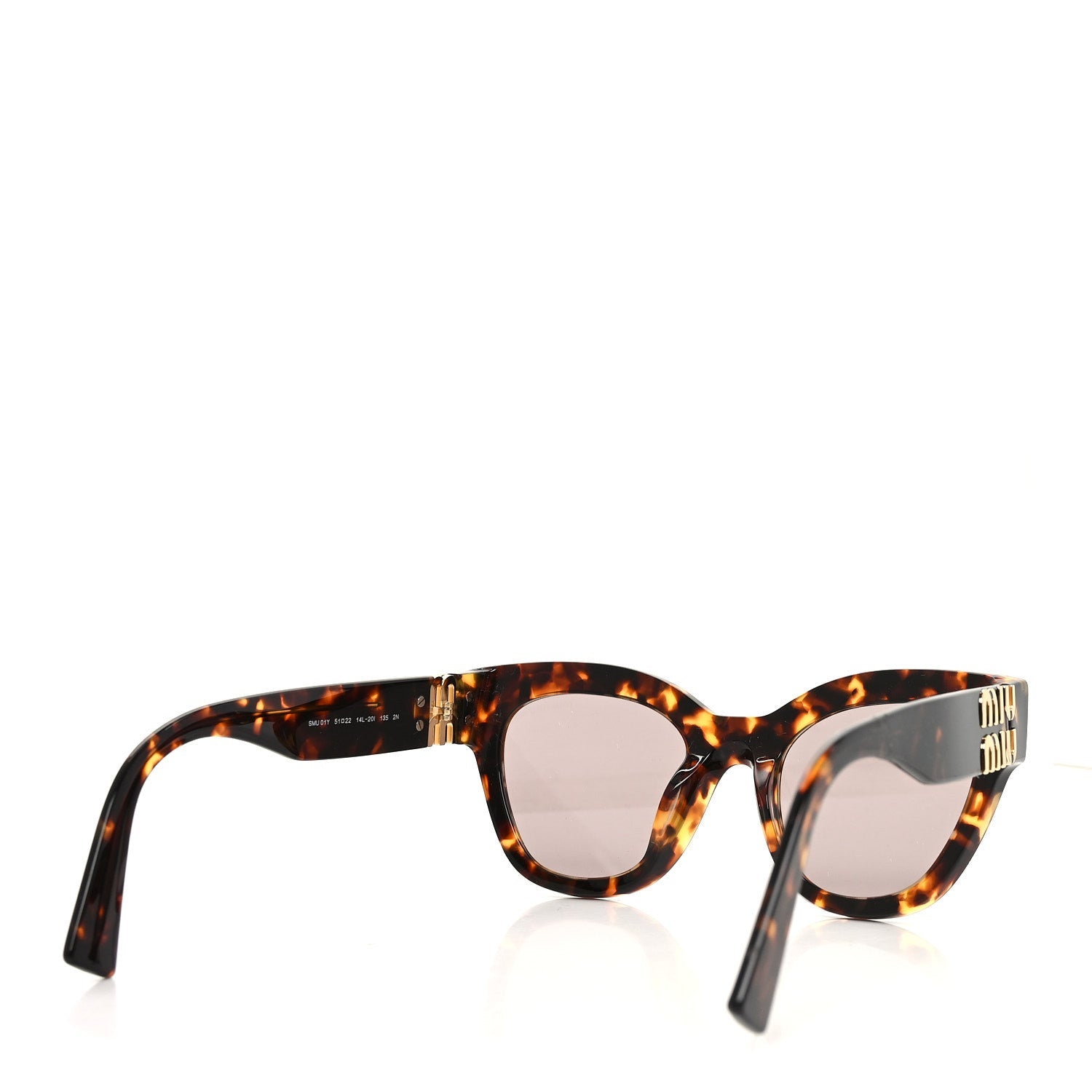 Miu Miu Cat-Eye Sunglasses — Tortoise SMU 01Y