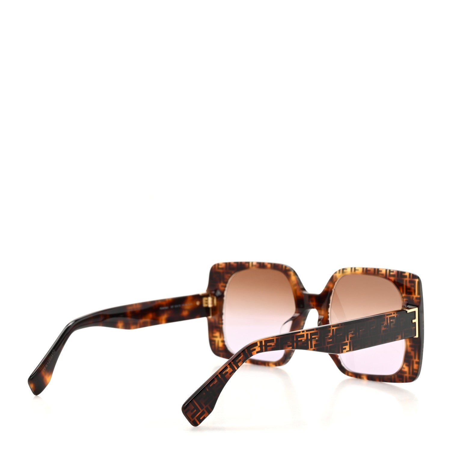 Fendi Square Sunglasses — Havana