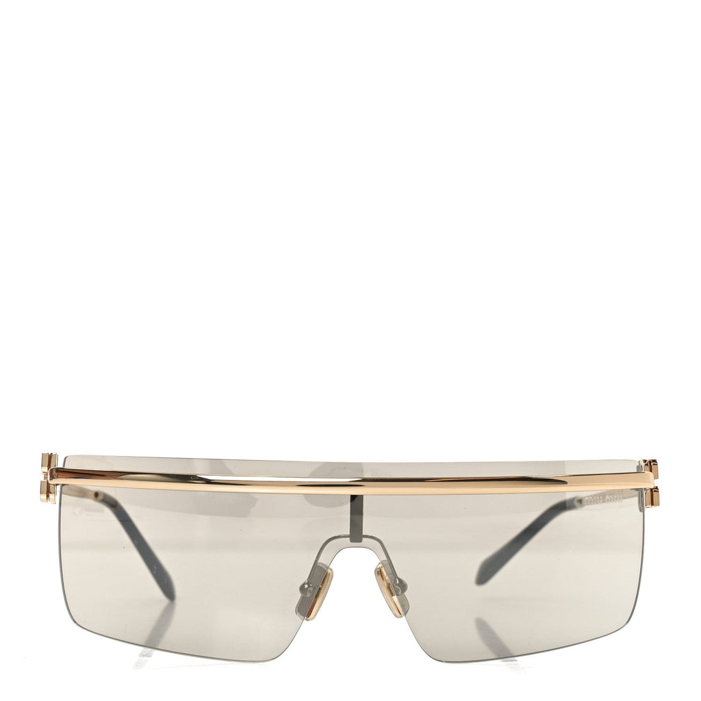 Miu Miu Rectangle Sunglasses — Gold SMU50Z