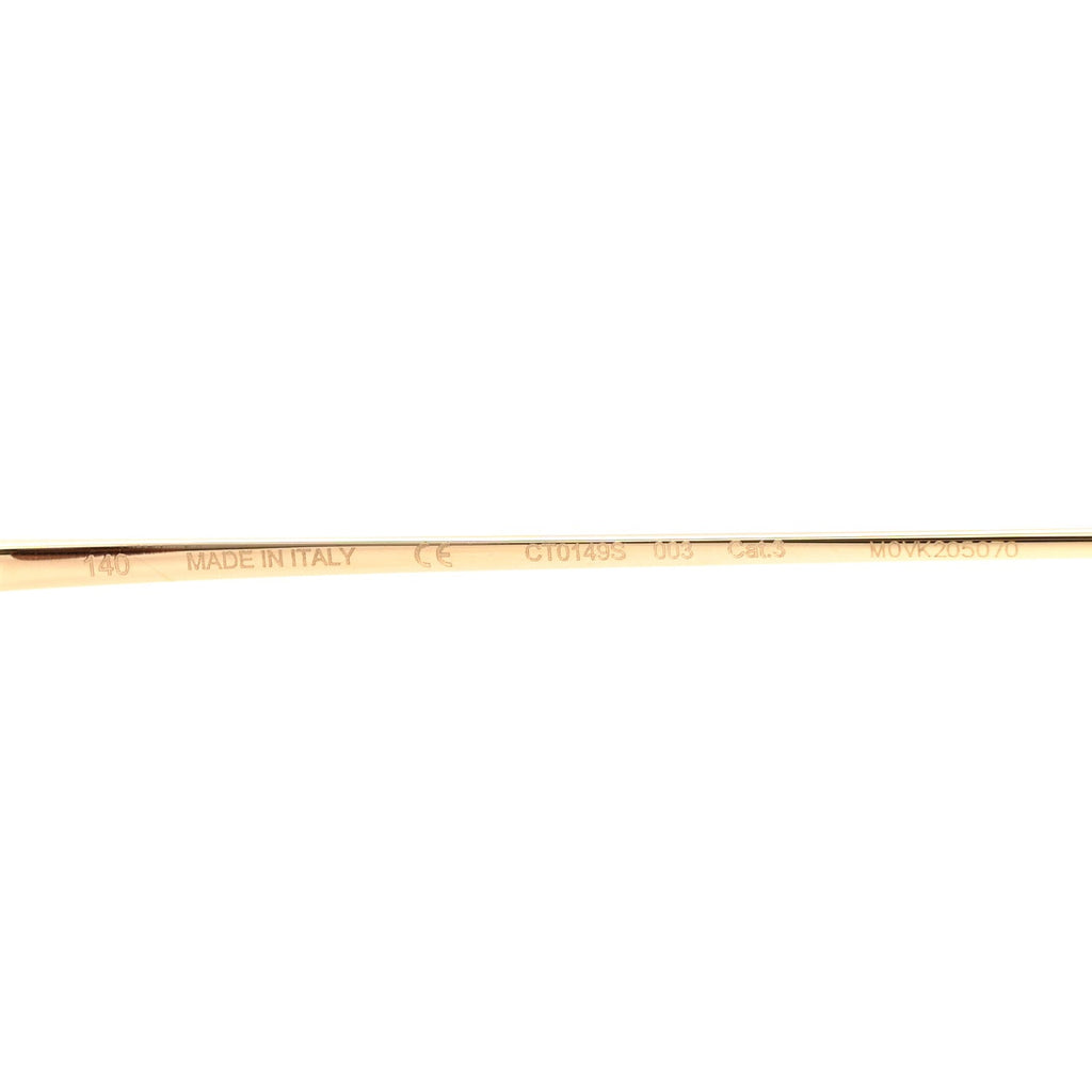 Cartier Round Sunglasses — Gold