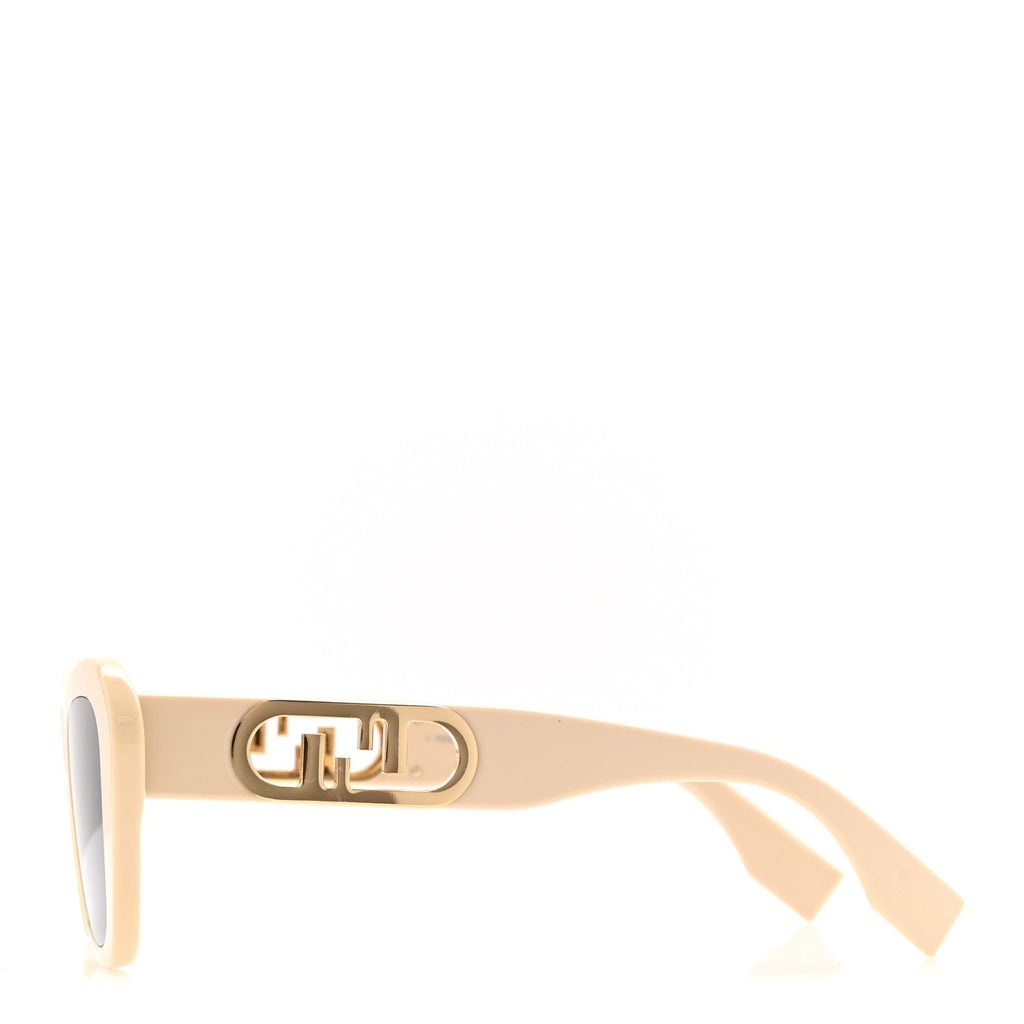 Fendi Square Sunglasses — Beige