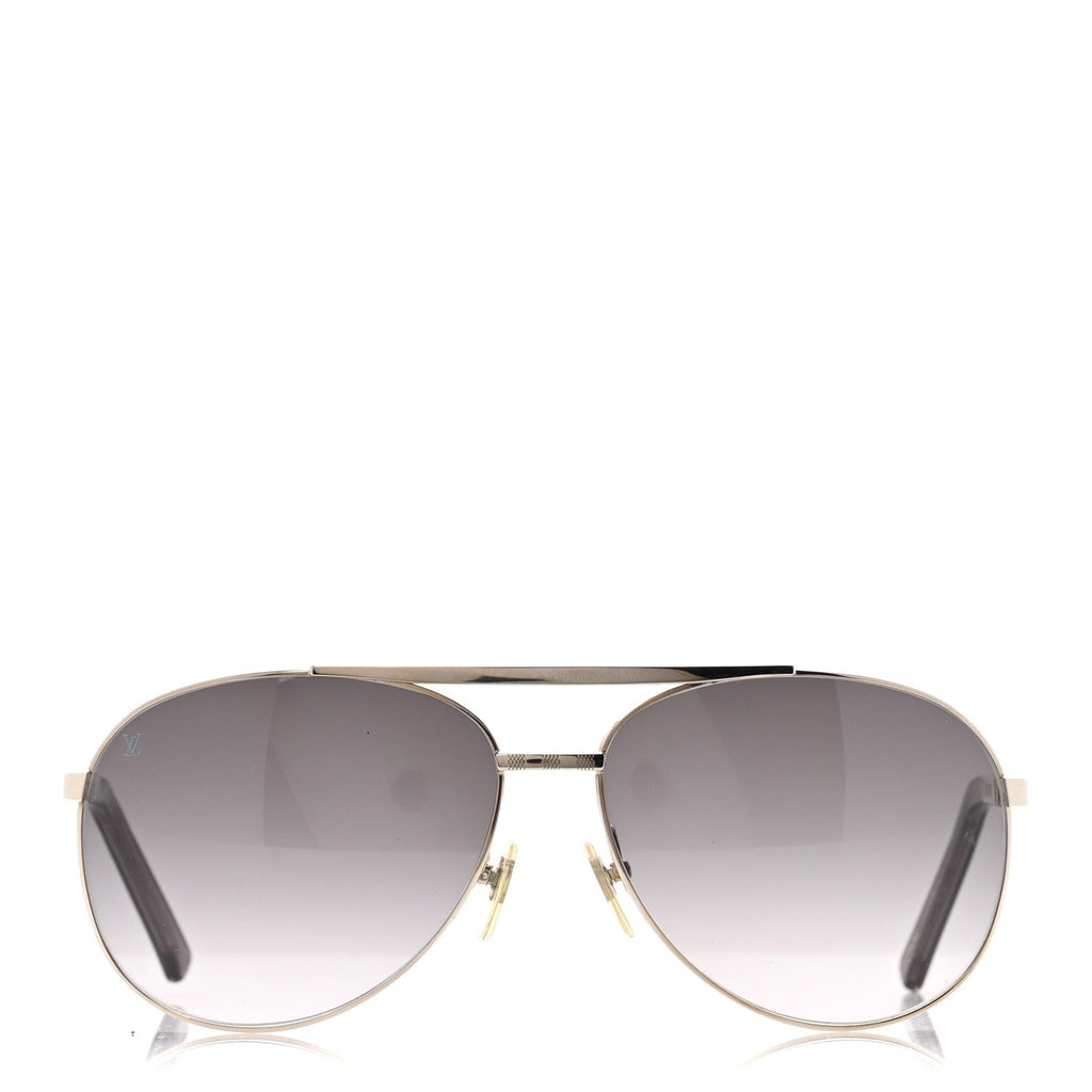 Louis Vuitton Aviator Sunglasses — Silver Z0340U