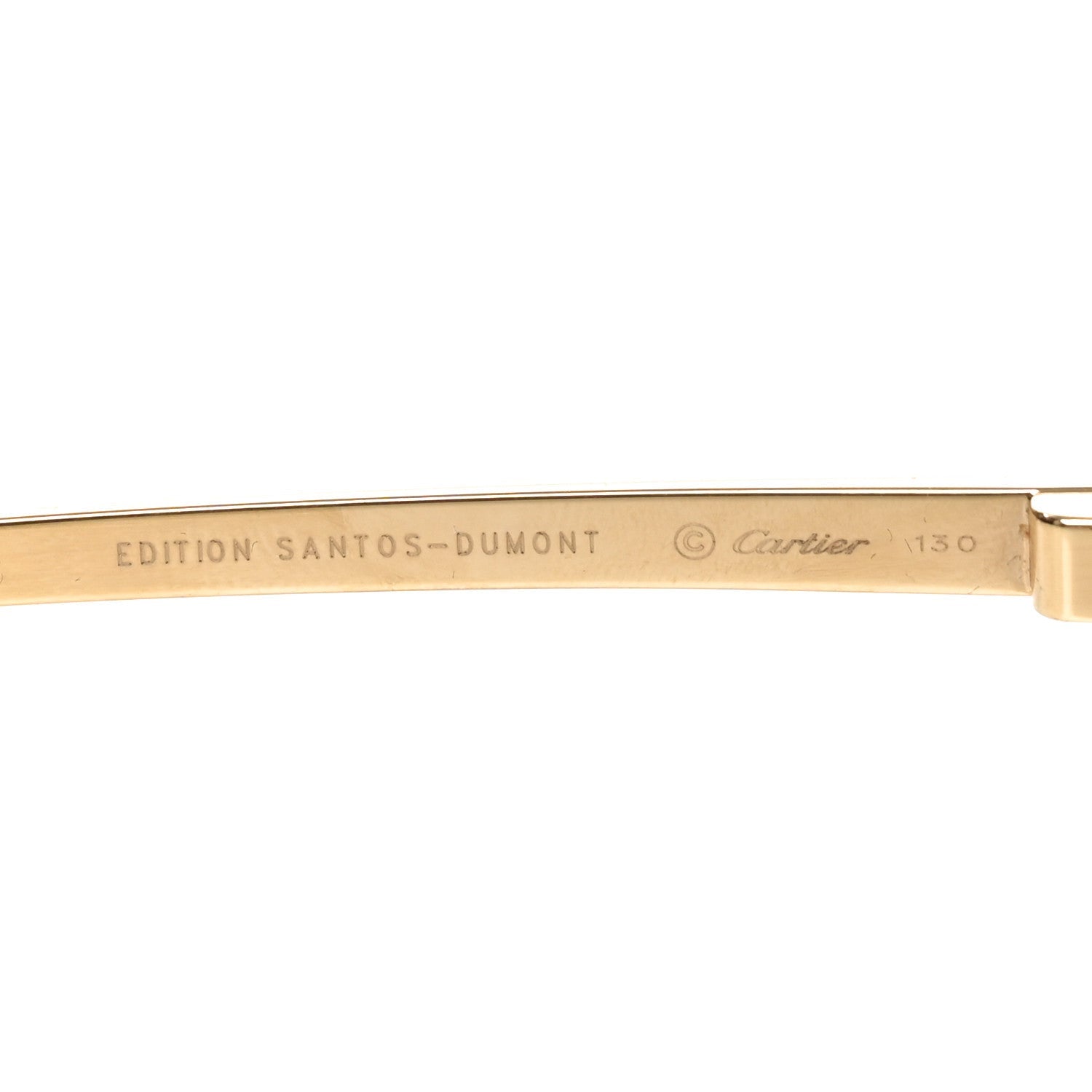 Cartier Aviator Sunglasses — Gold