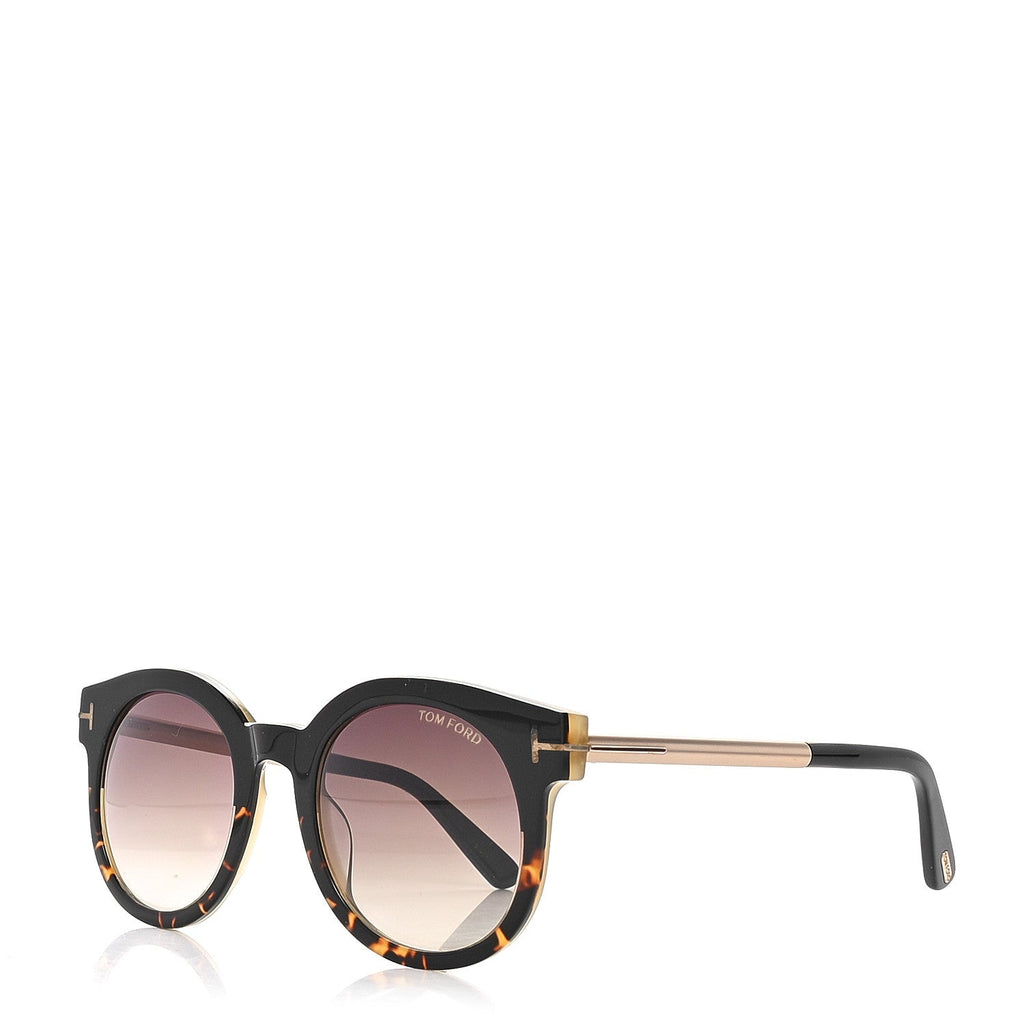 Tom Ford Round Sunglasses — Tortoise TF435