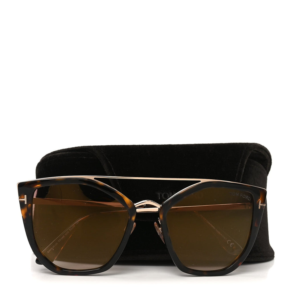Tom Ford Square Sunglasses — Tortoise TF648