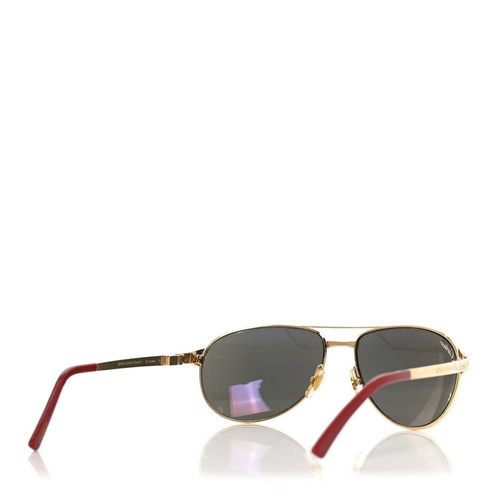 Cartier Aviator Sunglasses — Gold