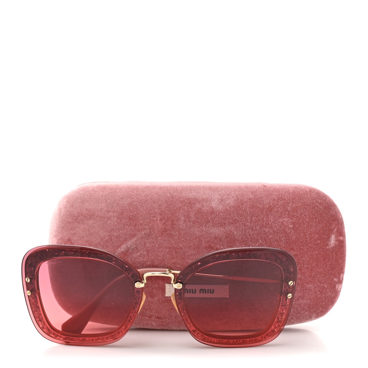 Miu Miu Cat-Eye Sunglasses — Pink SMU02T