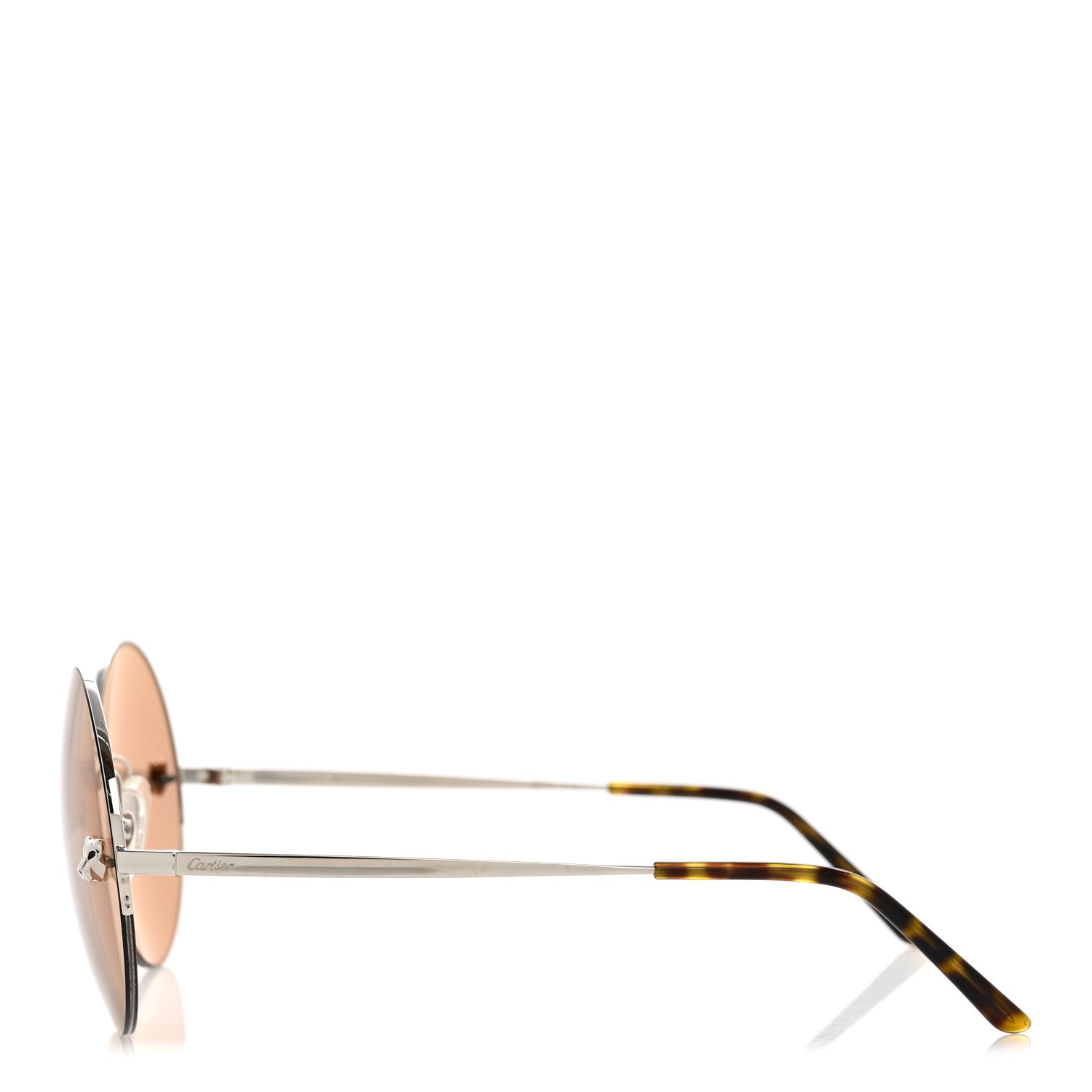 Cartier Round Sunglasses — Silver
