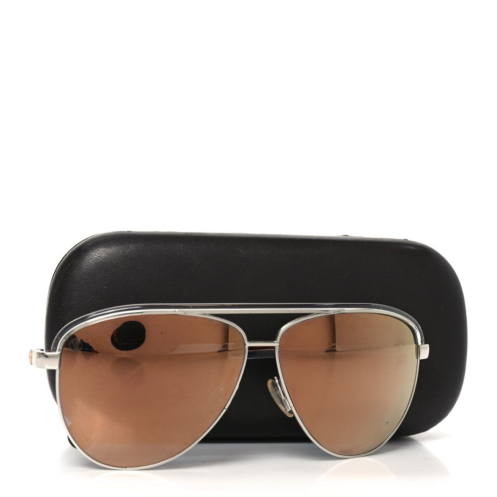Louis Vuitton Aviator Sunglasses — Silver Z0858U