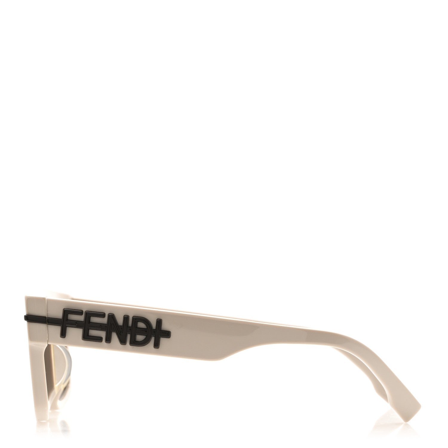 Fendi Rectangle Sunglasses — Beige