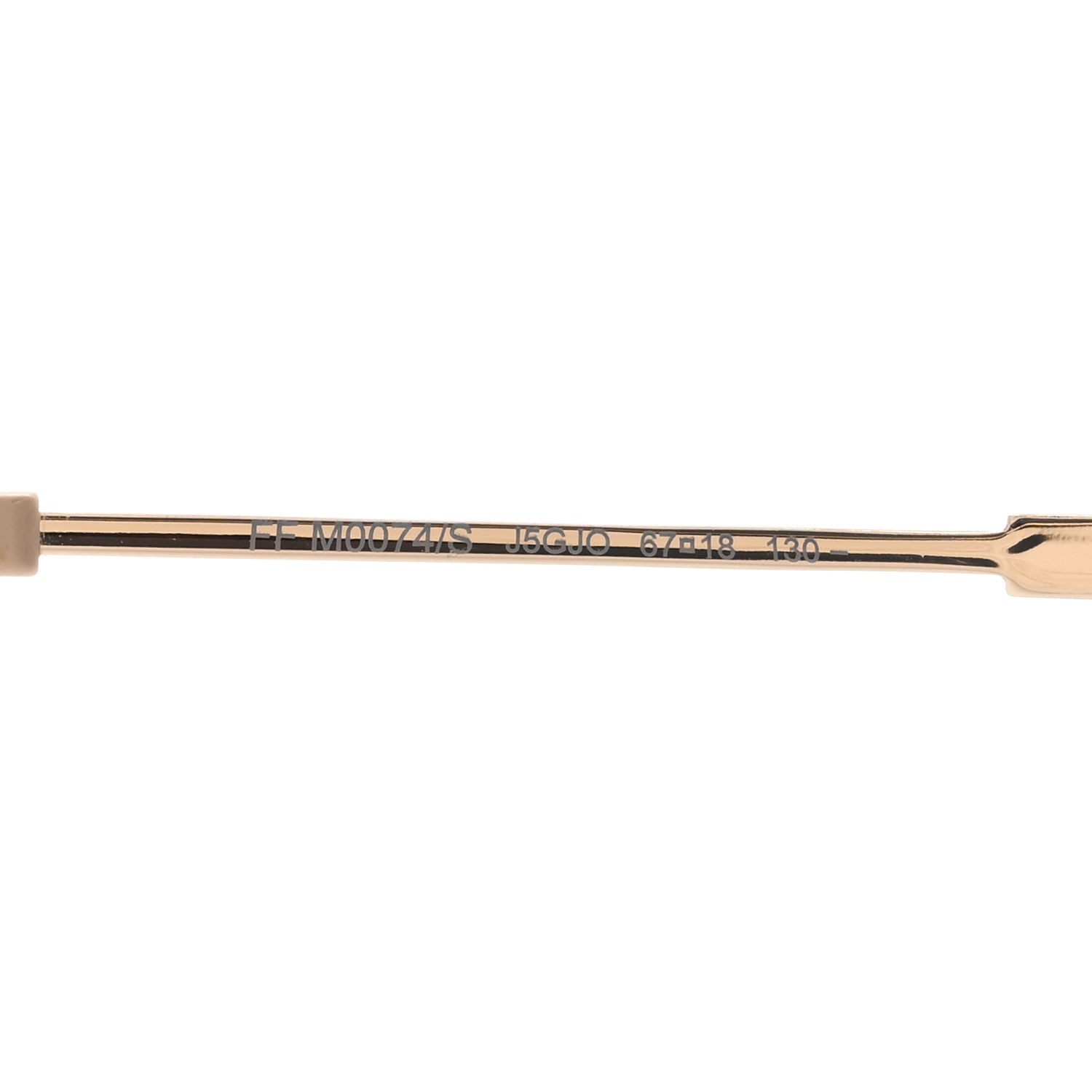 Fendi Aviator Sunglasses — Gold