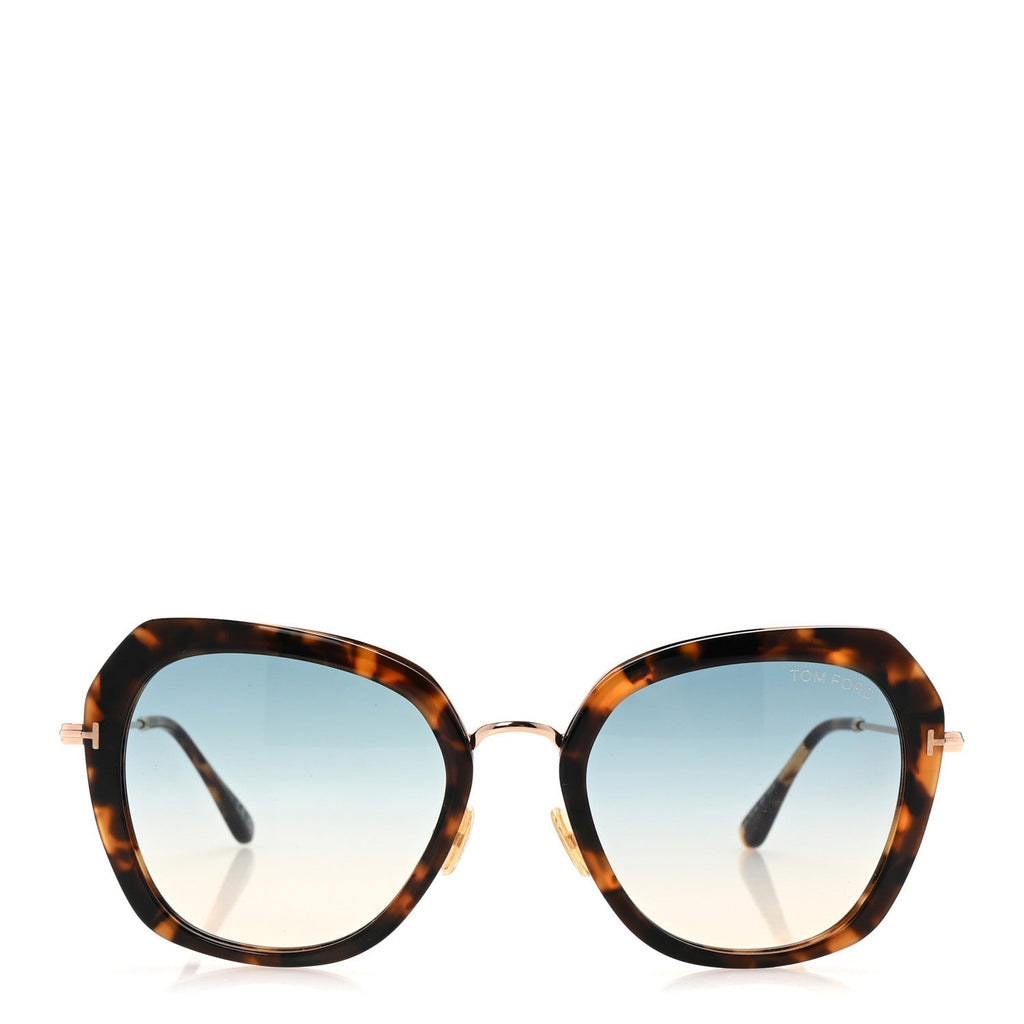 Tom Ford Square Sunglasses — Havana TF792