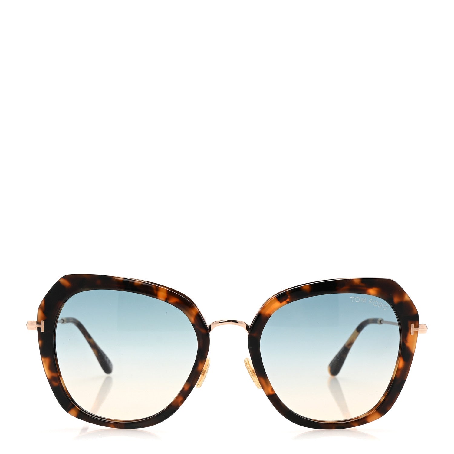 Tom Ford Square Sunglasses — Havana TF792