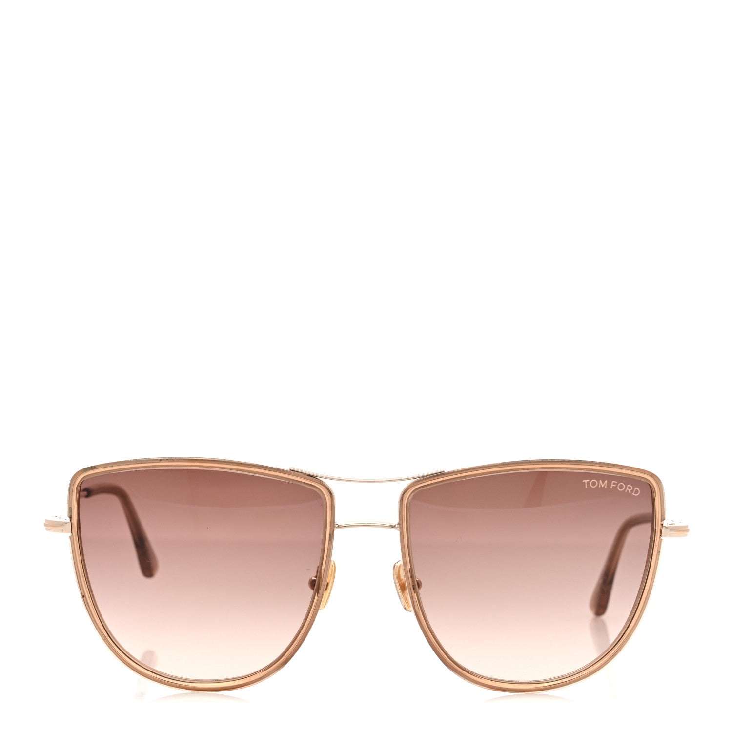 Tom Ford Square Sunglasses — Gold TF759