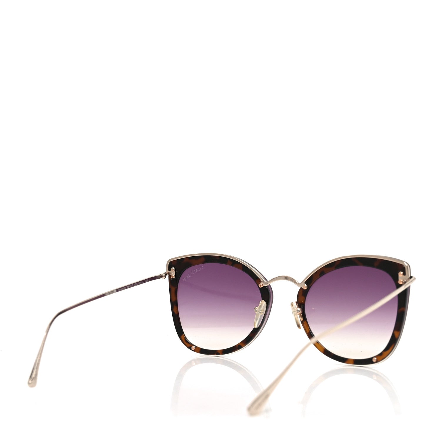 Tom Ford Cat-Eye Sunglasses — Havana TF657