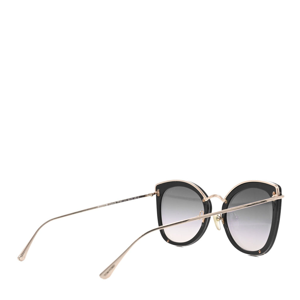 Tom Ford Cat-Eye Sunglasses — Black TF657