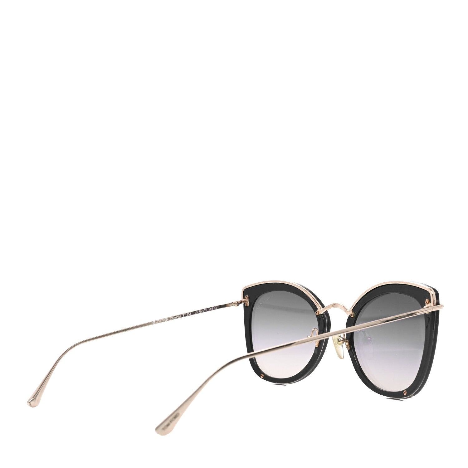 Tom Ford Cat-Eye Sunglasses — Black TF657