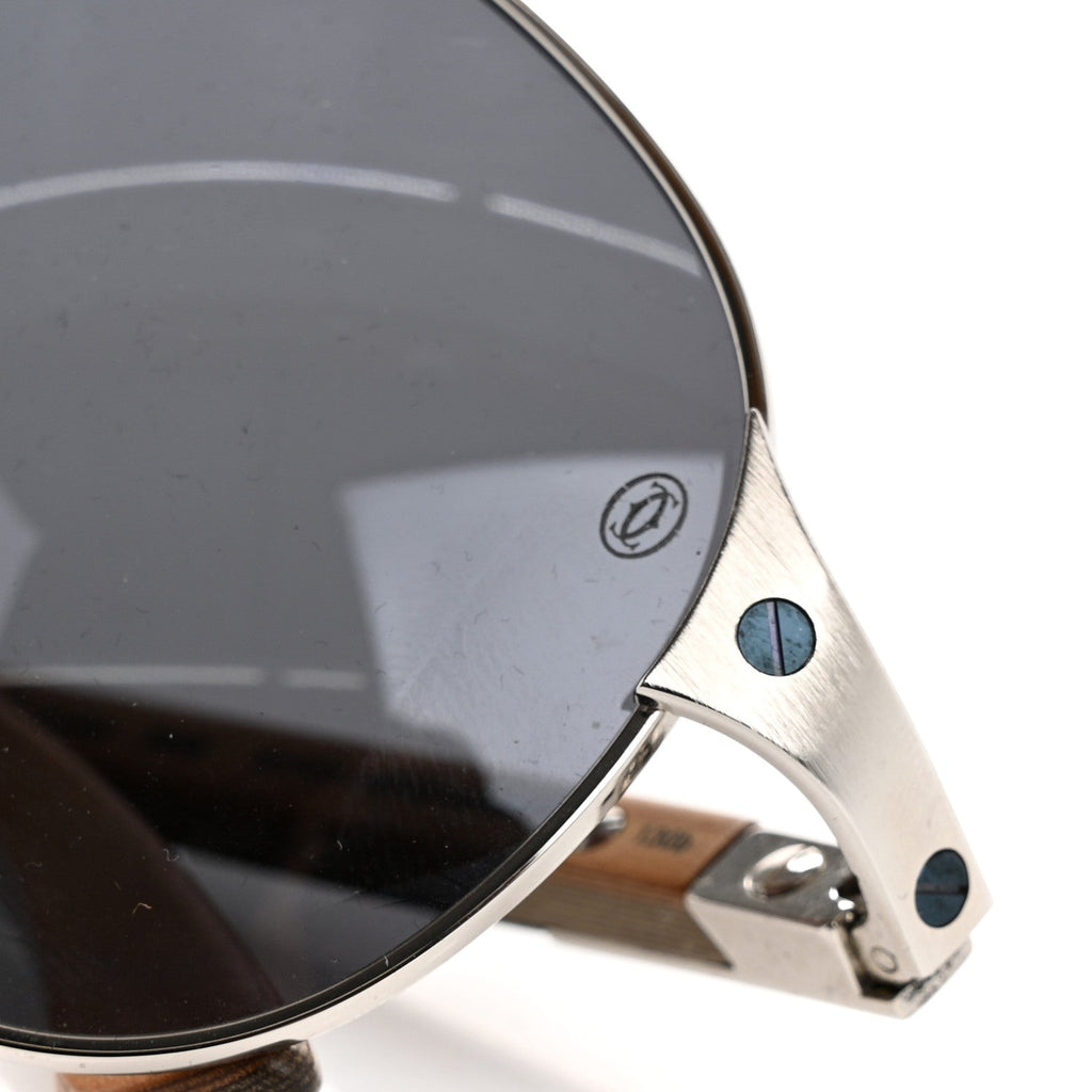 Cartier Aviator Sunglasses — Silver
