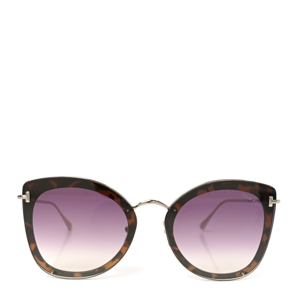 Tom Ford Cat-Eye Sunglasses — Havana TF657
