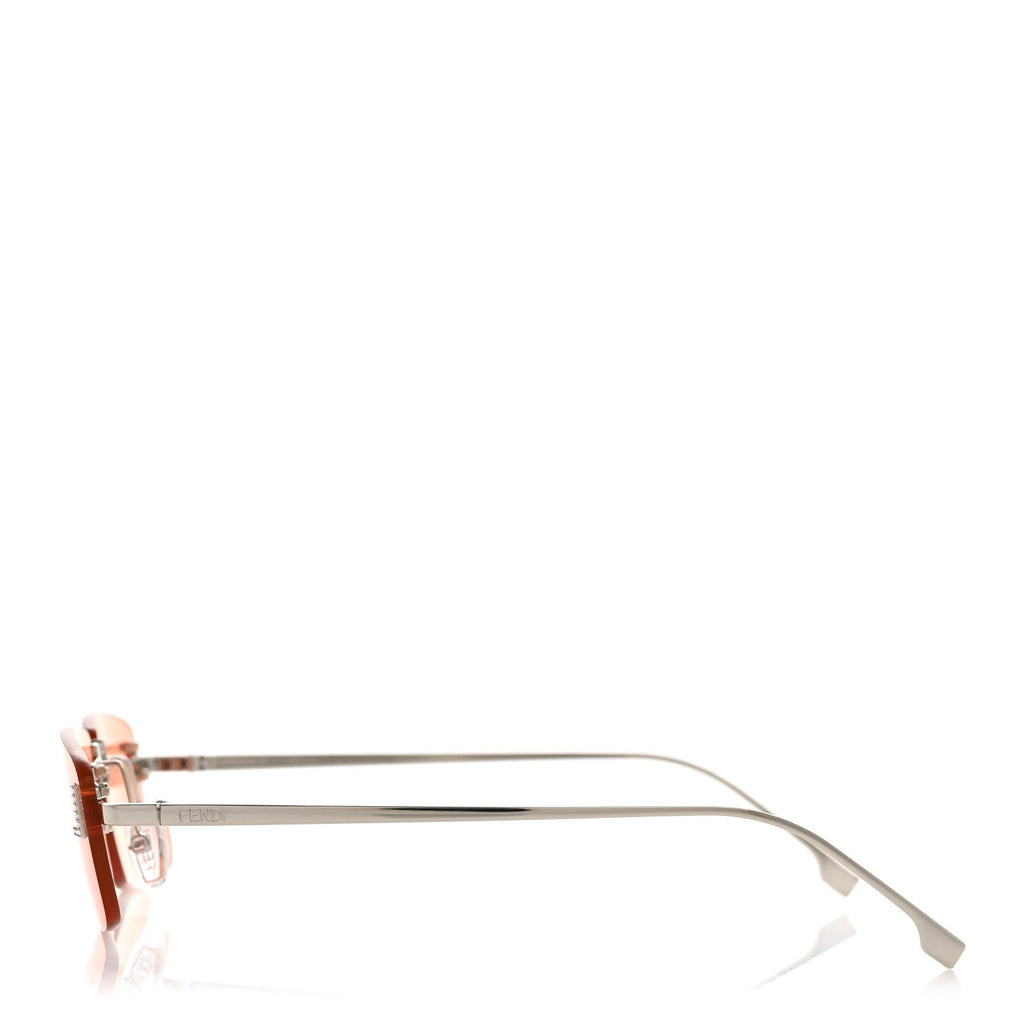 Fendi Square Sunglasses — Silver