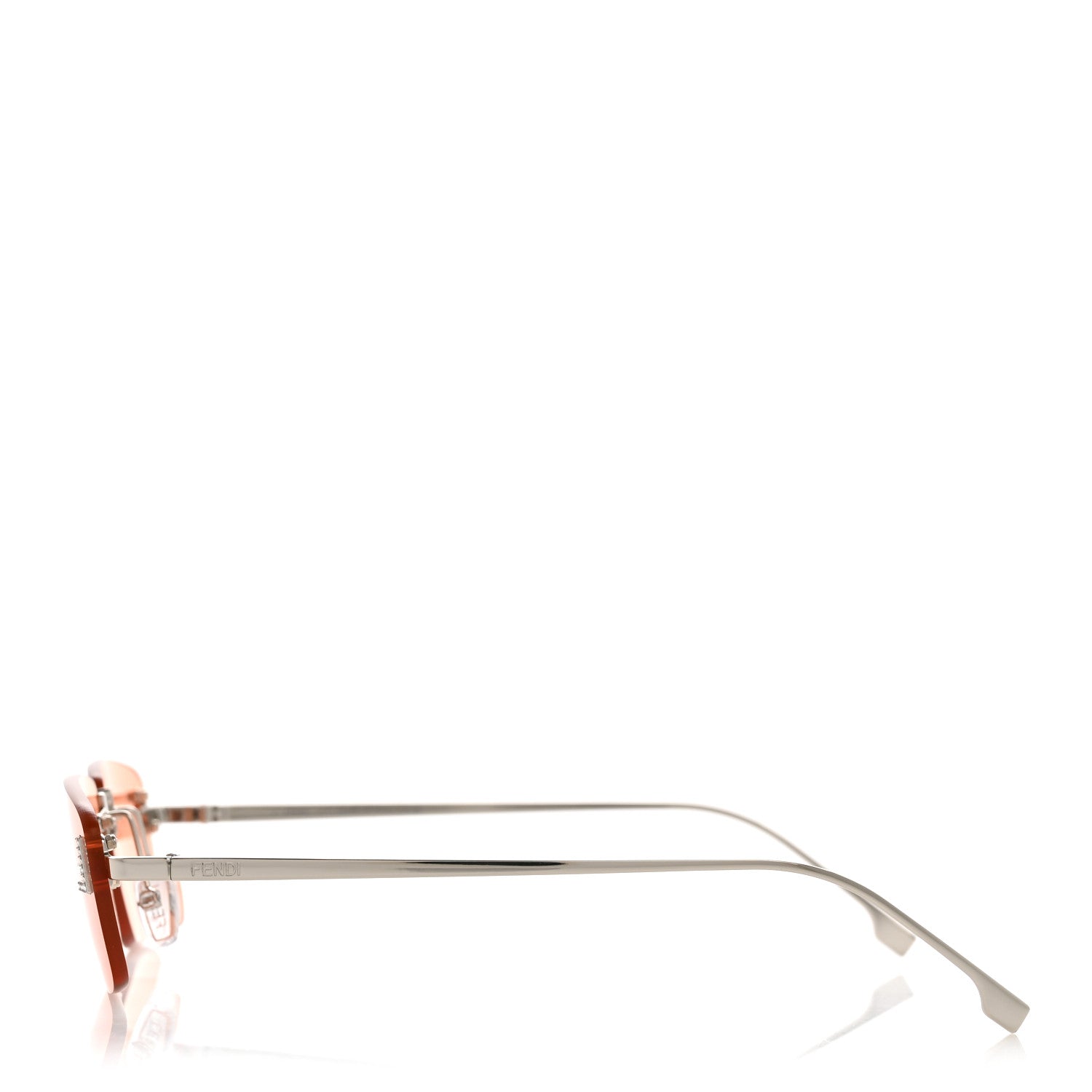 Fendi Square Sunglasses — Silver