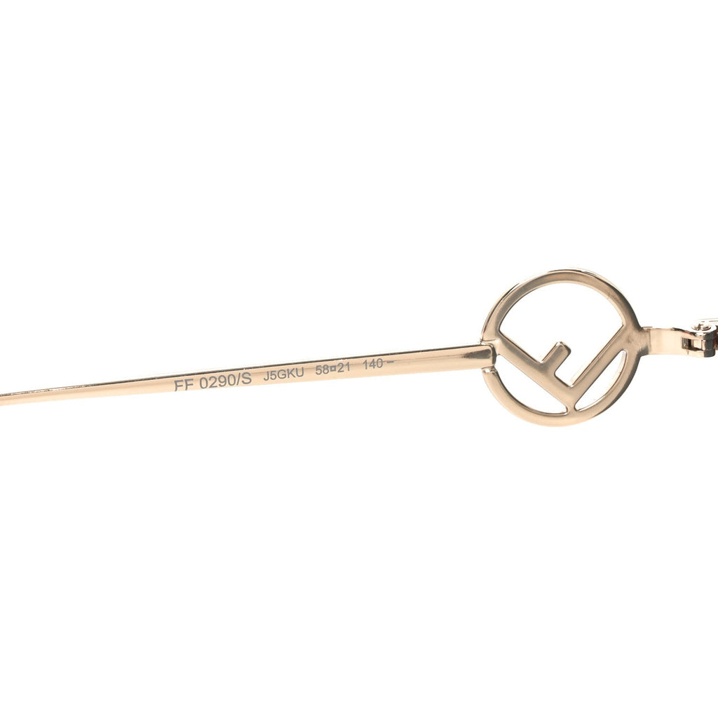 Fendi Cat-Eye Sunglasses — Gold