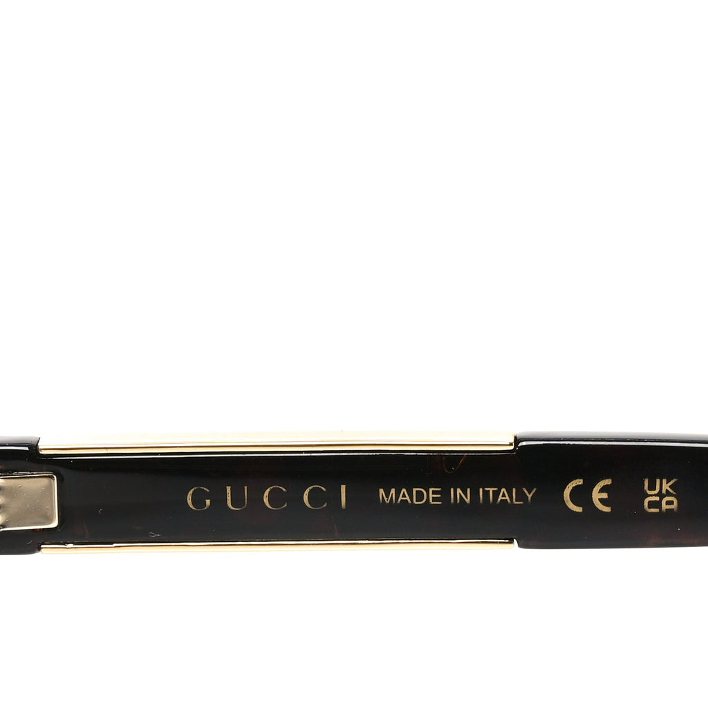 Gucci Oversized Square Sunglasses — Havana GG1189S