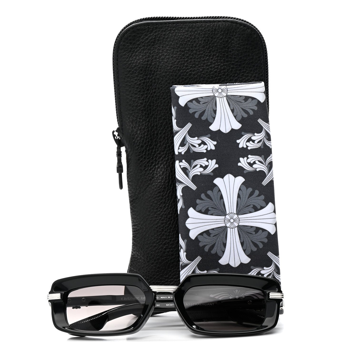 Chrome Hearts Square Sunglasses — Black