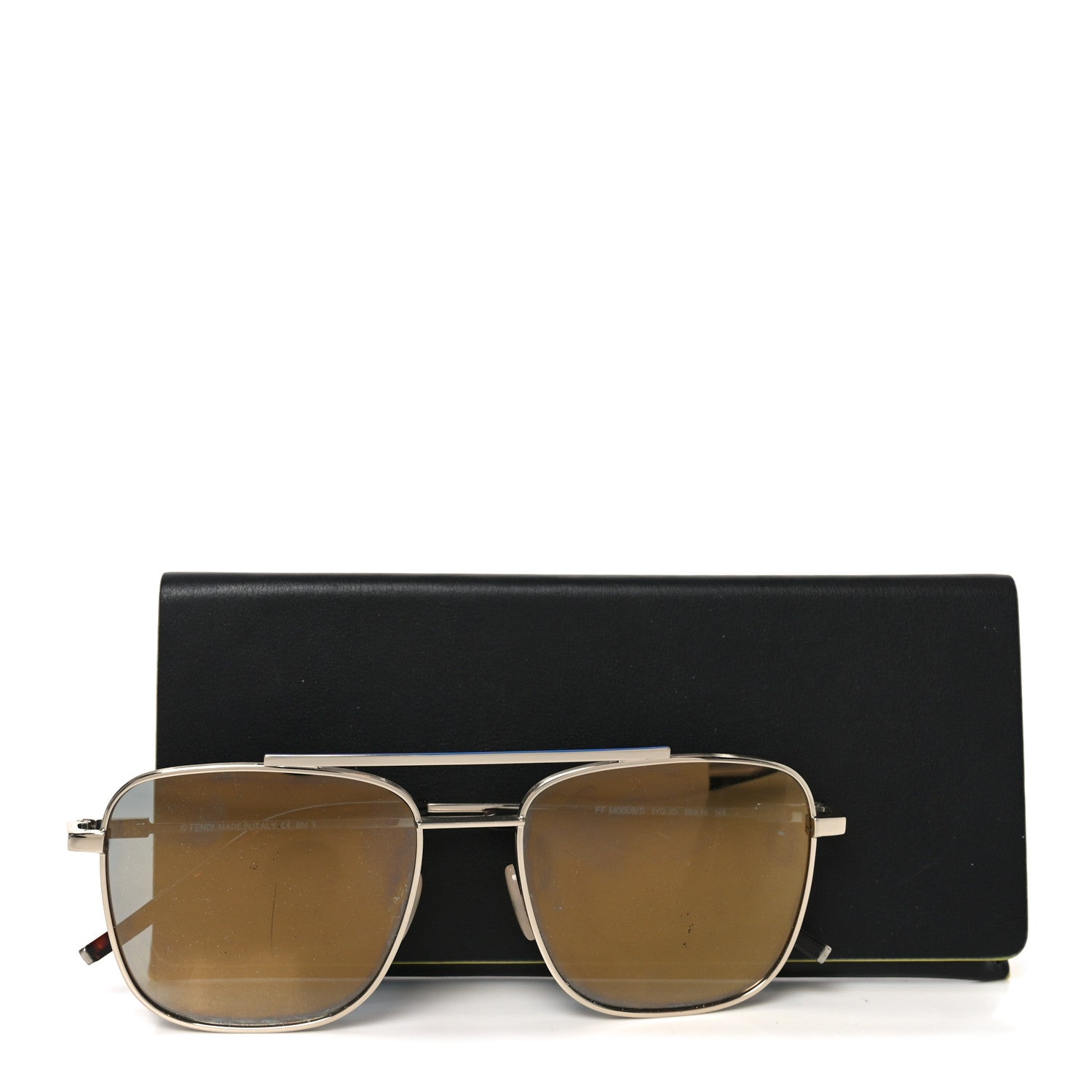 Fendi Square Sunglasses — Gold