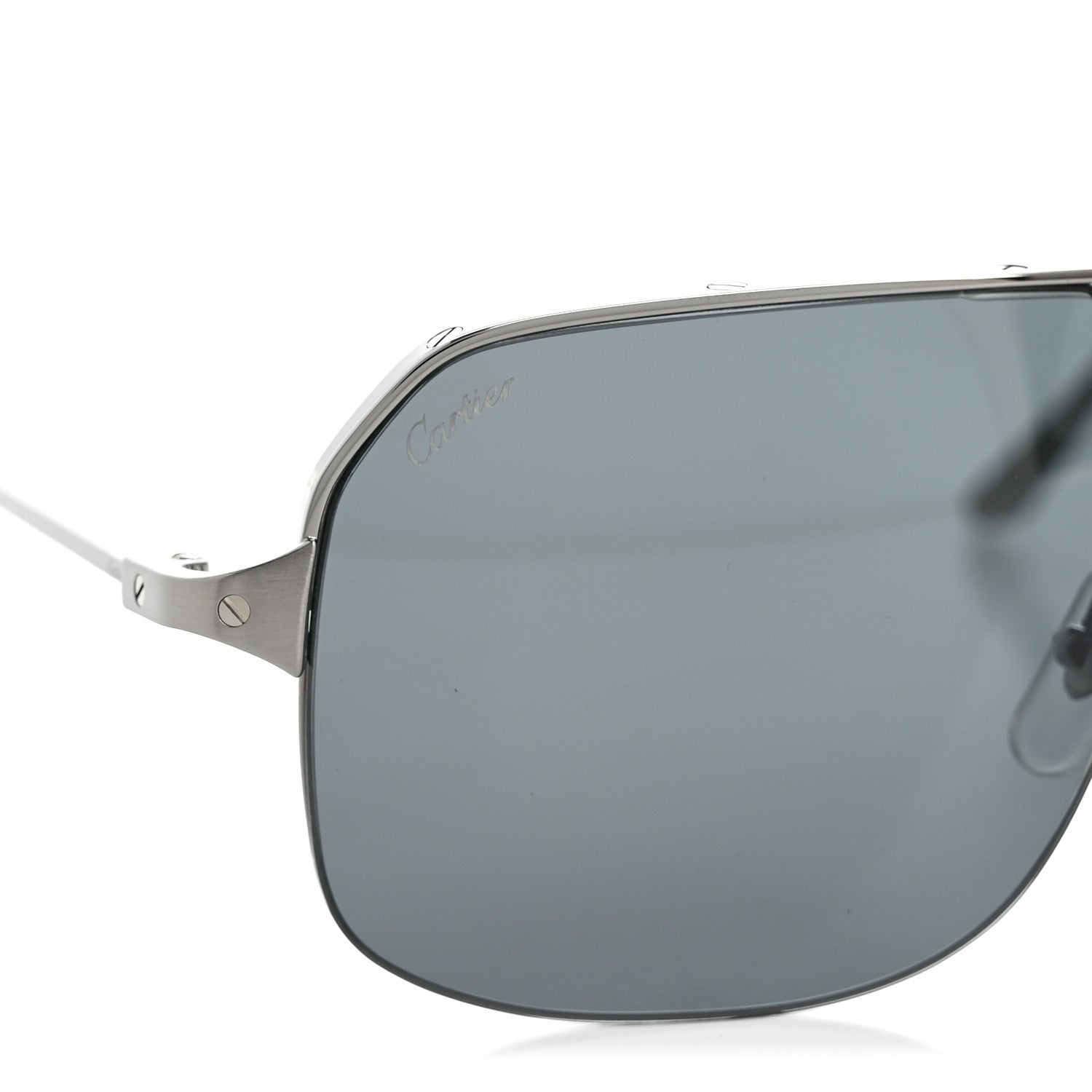 Cartier Aviator Sunglasses — Silver