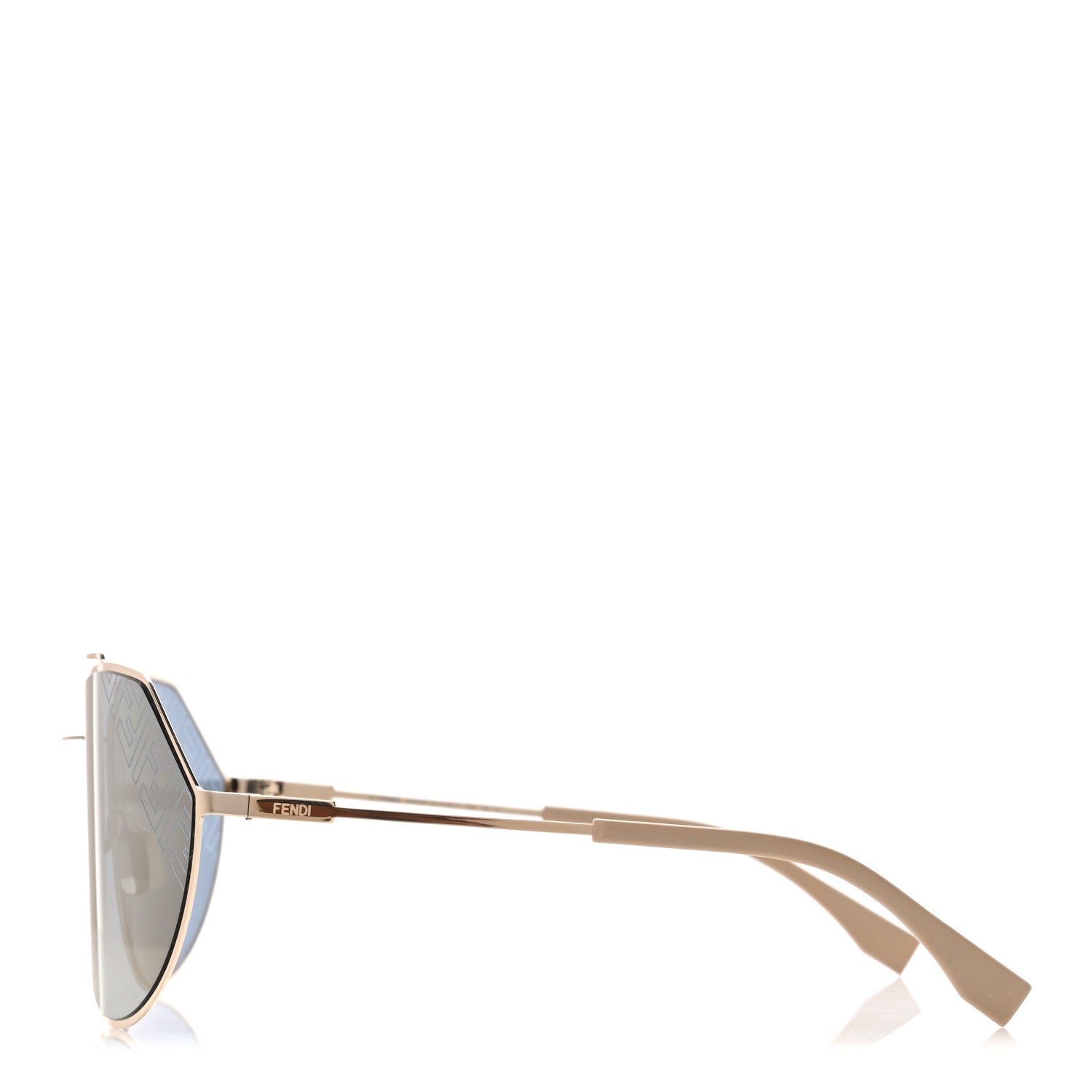 Fendi Aviator Sunglasses — Gold
