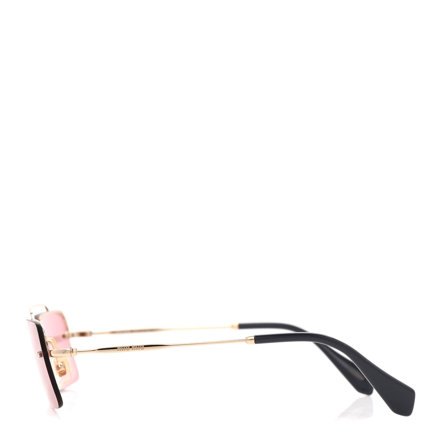 Miu Miu Rectangle Sunglasses — Pink SMU 59T