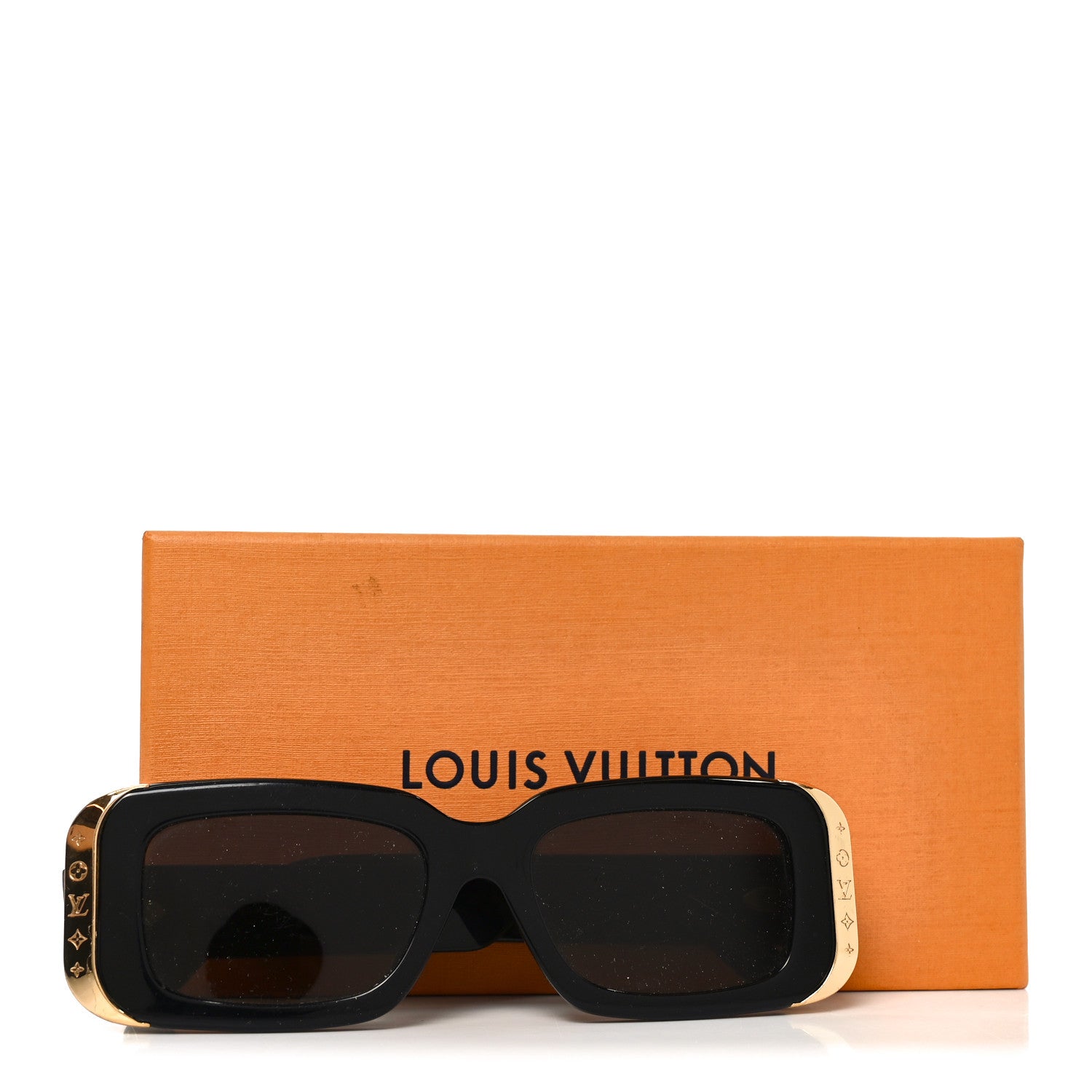 Louis Vuitton Square Sunglasses — Black Z1653E