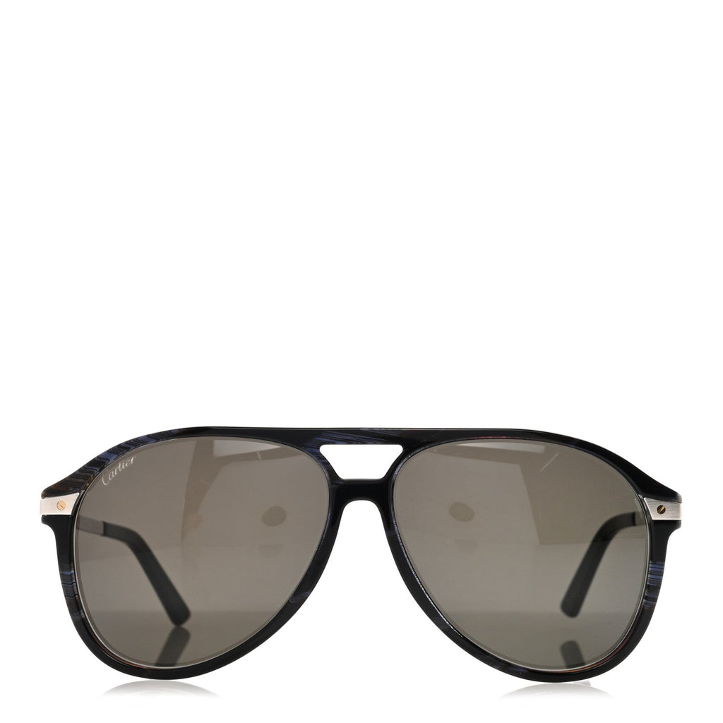 Cartier Aviator Sunglasses — Black