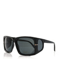 Tom Ford Square Sunglasses — Black TF730
