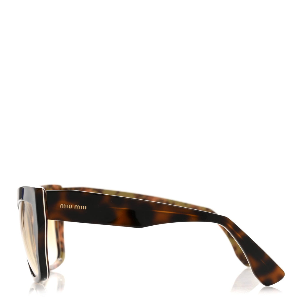 Miu Miu Square Sunglasses — Tortoise SMU01P