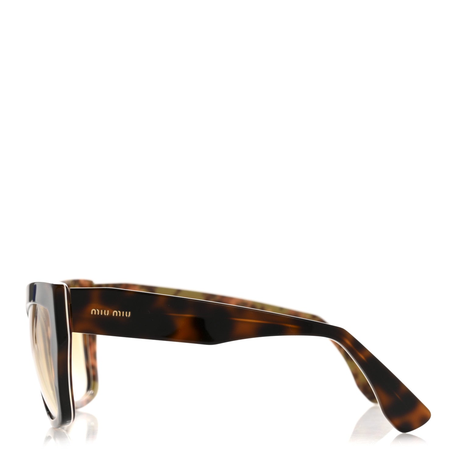 Miu Miu Square Sunglasses — Tortoise SMU01P