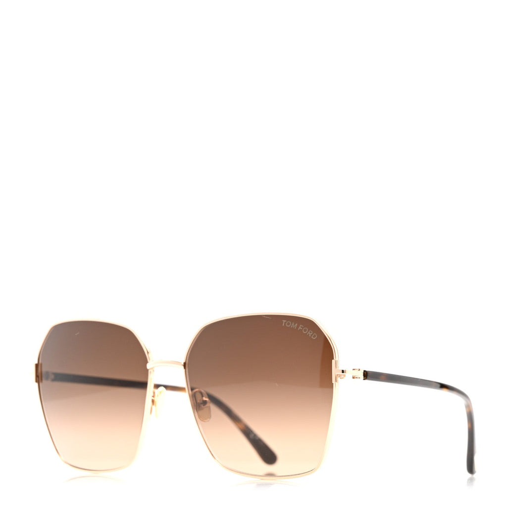 Tom Ford Square Sunglasses — Brown TF839