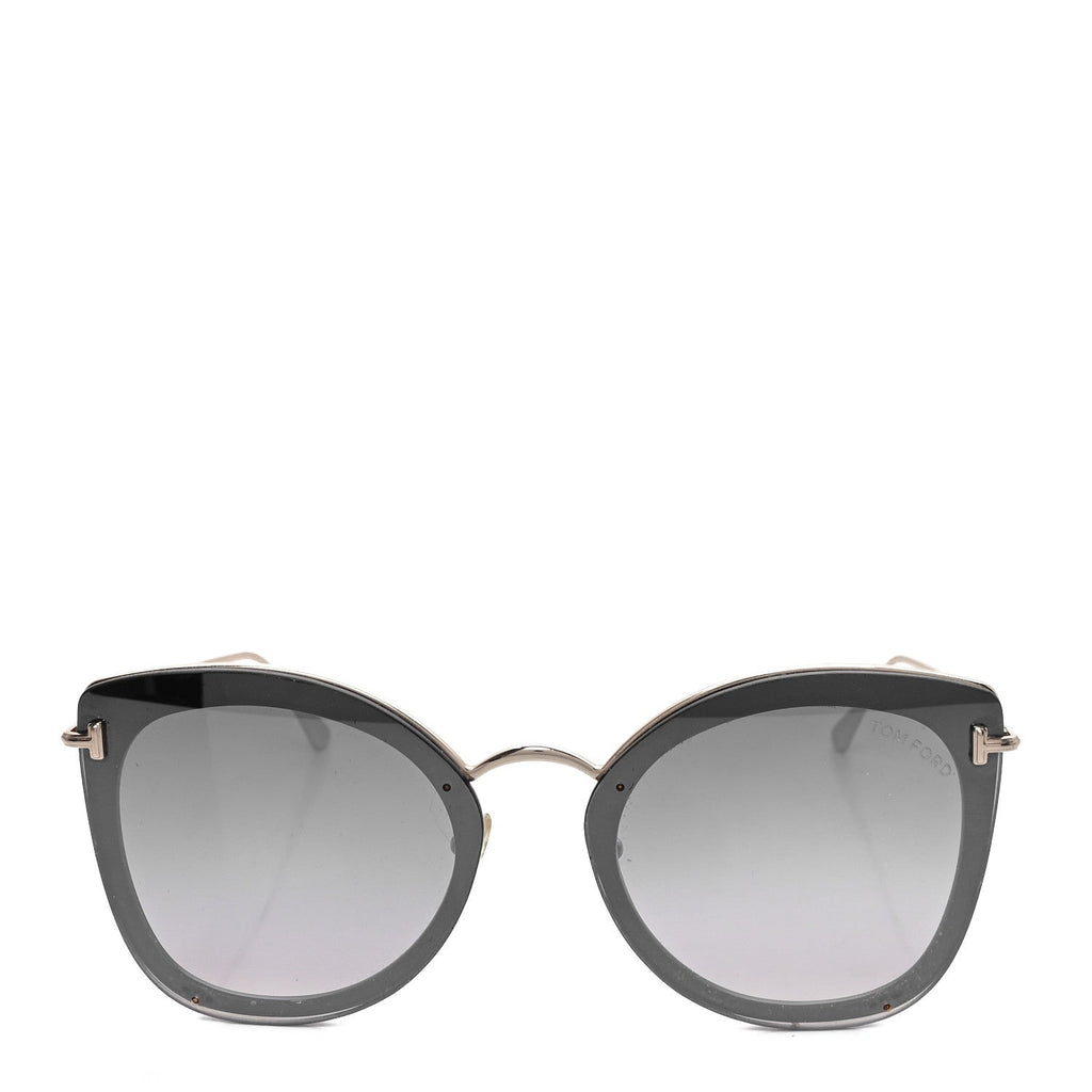 Tom Ford Cat-Eye Sunglasses — Black TF657