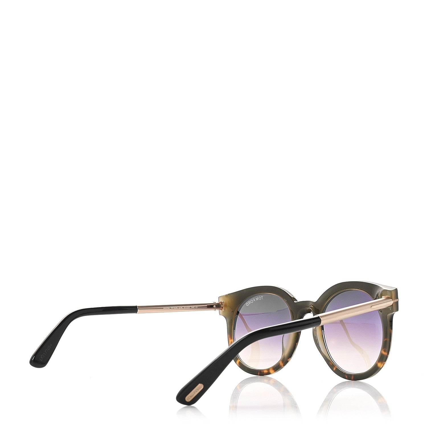 Tom Ford Round Sunglasses — Tortoise TF435