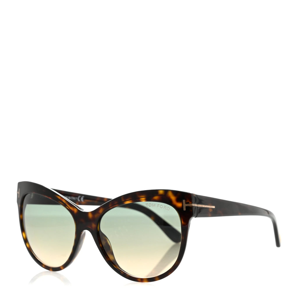Tom Ford Cat-Eye Sunglasses — Tortoise TF430